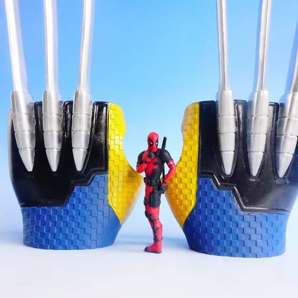 Wolverine klohansker 1:1 bærbare cosplay-rekvisitter modellpynt håndlagde leker