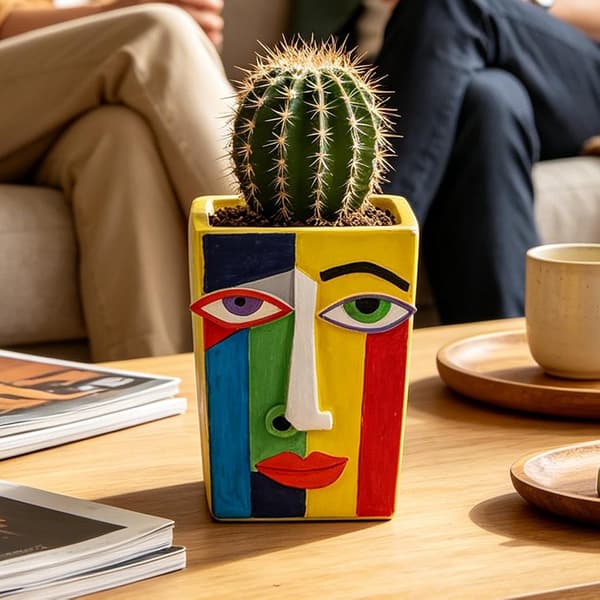 blomsterpotte for blomster, dekorasjon, abstrakt og flerfarget -