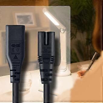 30 cm IEC320 C7 til Figur 8 C8 Strømkabel Han til Hun Stik Adapter Kabel Forlængerledning til Skærm