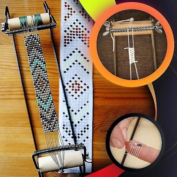 DIY Trævævningsperlevævssæt til smykker armbånd håndlavet strikkemaskine trælegeringsmateriale