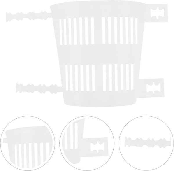 10 stk. plastikorkidepotter til dyrkning og rodkontrol -