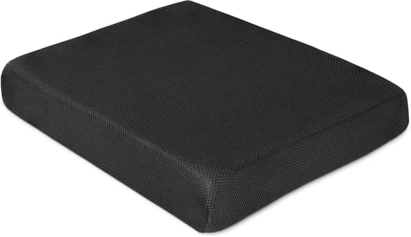 (Svart) Sittepute i Memory Foam - Ergonomisk pute for kontorstol, bil, lenestol