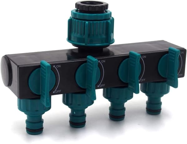 Bevattningsslangkoppling 4 utlopp, fördelare Sprinkler Co