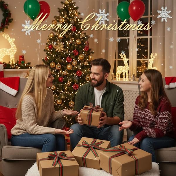 Band - 1.5 cm x 23 m - Christmas Ribbon, Red & Green - Gift Wrapping, Decorative Ribbon - for Bow, Tree, Thanksgiving - Polyester