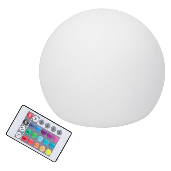 LED Ball Lamp RGBW Globe Night Light with 16 Colors Dimmable 4 Modes 24-Key Remote Control 12x12cm