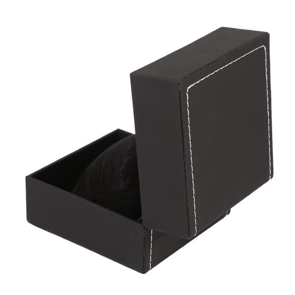 1 pc New Black PU Leather Watch Gift Display Case Bracelet Bangle Jewelry Storage Box