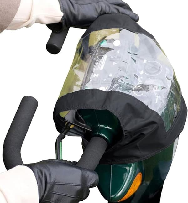 Waterproof Control Panel Cover, Black, Scooter Rain Cover, Protects Against Dust, Dirt, and Sun