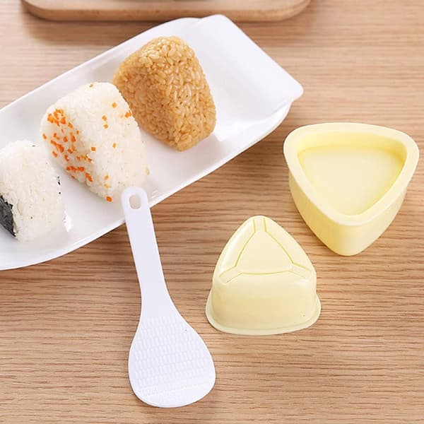 form - Trekantet - sushiformer - sushiform - Risboldsform - Sushi - sæt - Små - forme - selv - produktionssæt - Risboldsmaskine