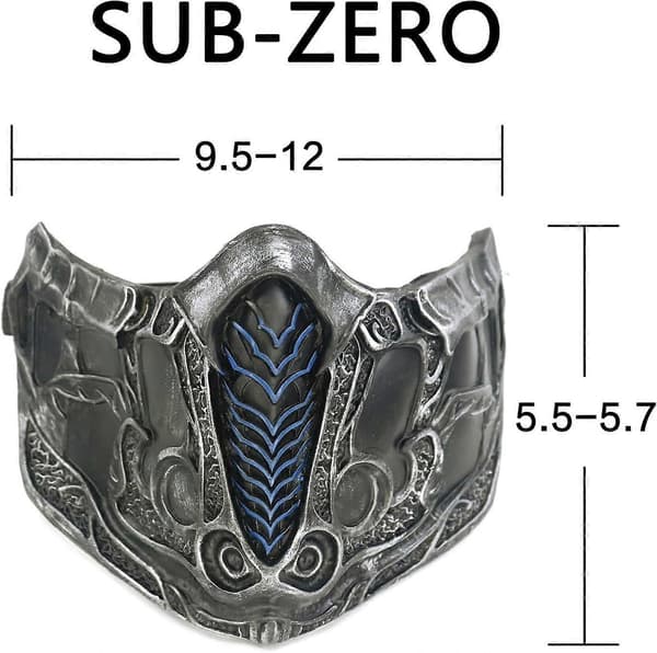 Scorpion Sub-Zero Mask Cosplay Halloween Kostym För Män (FMY)