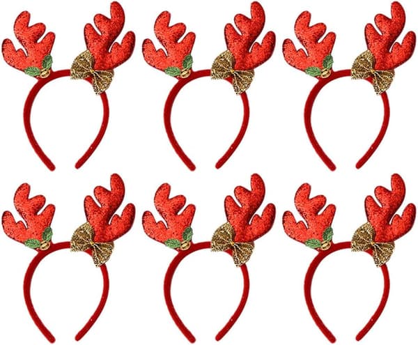 6 stk julehorn hårbånd hårbånd hårbånd hårbånd til