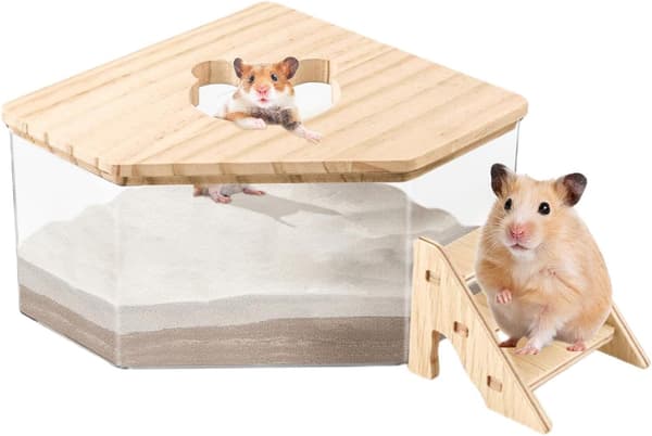 Sandbad for hamster, badesandbeholder hamsterleder, dusj, Pentagon D Pentagon D