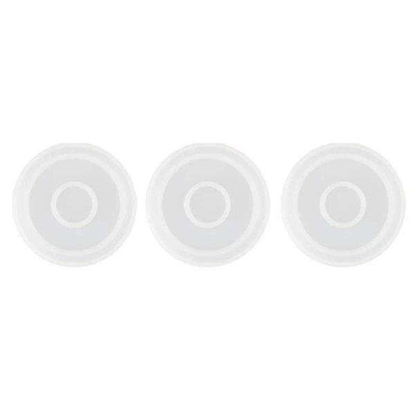 3-pakning store runde silikonunderlegg, diameter 10 cm, former kompatible med støping med harpiks