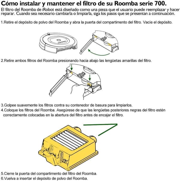 Sæt med 16 reservedele til Roomba 700-serien (700, 760, 770, 7