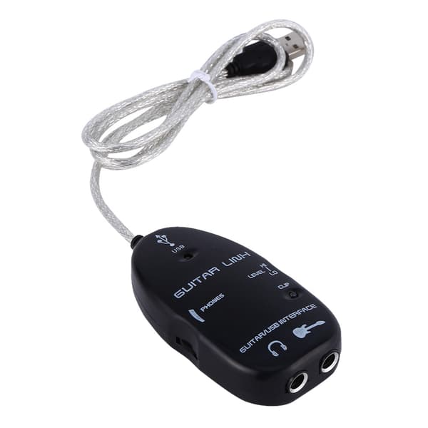 Gitar til USB-grensesnittkabel Lydlenke for PC-opptaksadapter