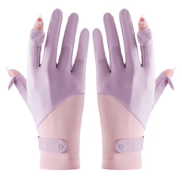 Silk Gloves - Splice Ice Silk Sun Protection Gloves, Purple