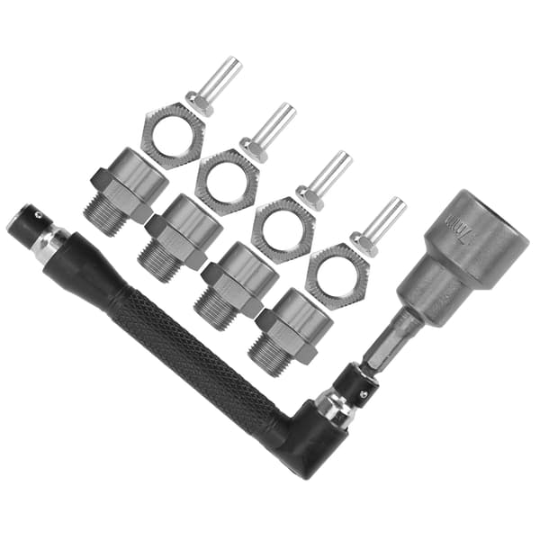 12 mm til 17 mm hjulhexnavomformeradapter topnøglesæt til 1/10 1/8 RC-biler Titanium