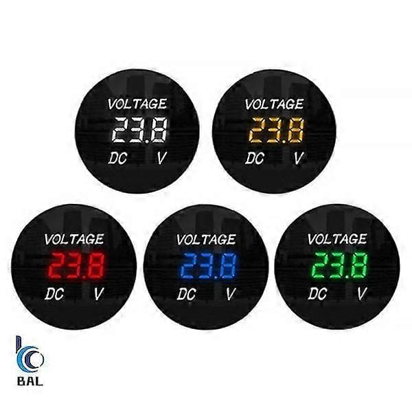 DC 12V-24V LED-panel Digital Voltmeter Display Voltmeter Motorcykel Bil
