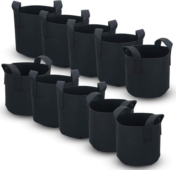 10-pack odlade väskor i non-woven tyg 26 liter - 7 gallon - 35 x 3