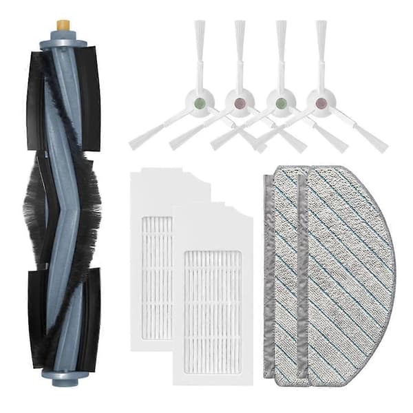 Til DEEBOT T10 PLUS Robotstøvsuger Reservedele Hovedbørste Sidebørste Hepa Filter (FMY) som vist as shown