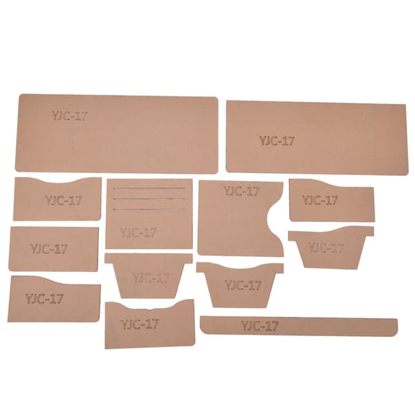 YJC-17 Wallet Pattern Template Transparent Acrylic Manual DIY Card Wallet Template