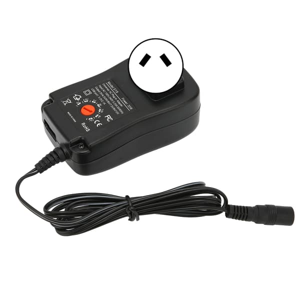 Multifunksjonell 30W universell strømadapter med USB-port, justerbar spenning, strømadapter 100‑240V AU-plugg