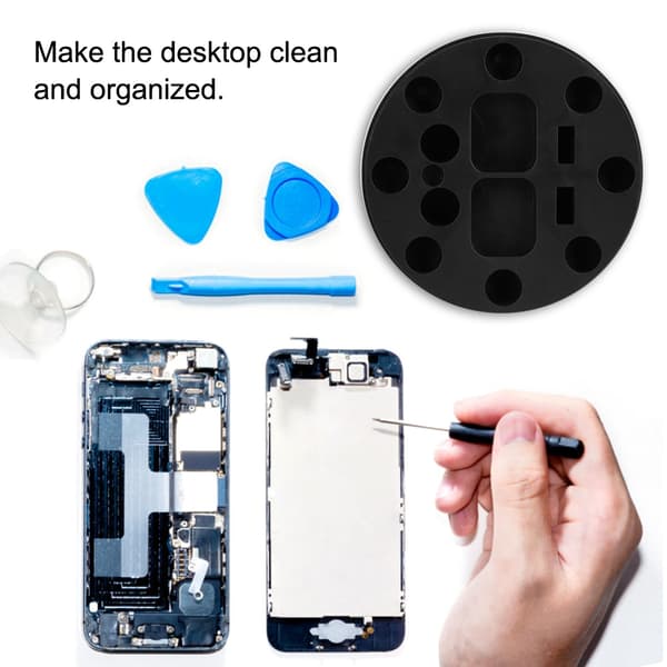Mobile Phone Maintenance Tool Magnetic Rotating Storage Box Rubber Stainless Steel