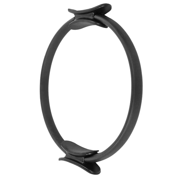 Yoga Ring Training Fitness Double Handle Exercise Circle Home Workout Equipment Black