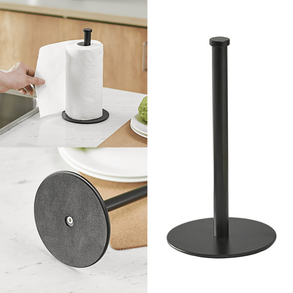 1 stk papirhåndkleholder, benkeplate i rustfritt stål