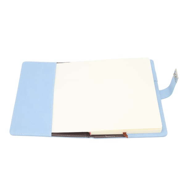 A5 Notebook 100 Sheets Combination Lock Sky Blue Ribbon Bookmark 80g Thick Lined Paper Notebook for School Office Travel