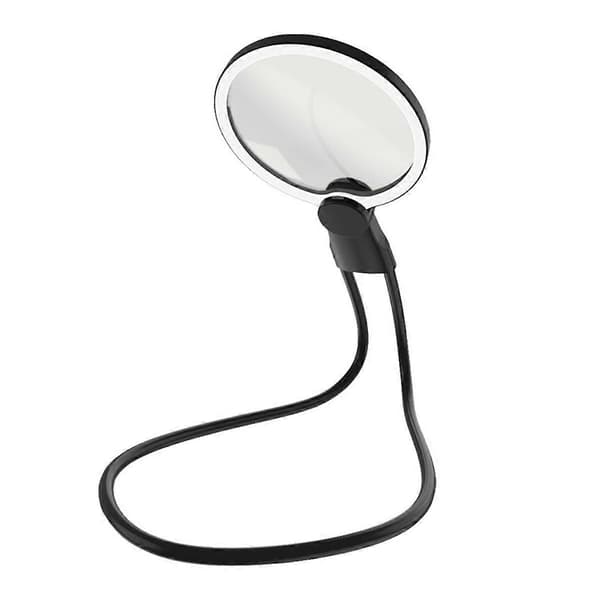 Bærbart Fleksibelt Halsforstørrelsesglass med 24 LED-lys, Bærbart HD-forstørrelsesglass for Eldre, Lesing og Smykker