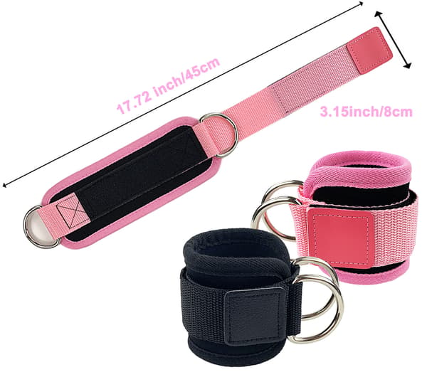 2 pcs (black) adjustable gym ankle support, ankle support strap weight