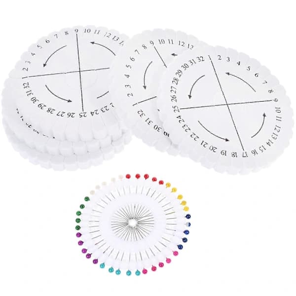 Kumihimo Disk Set Rund Flätad Skiva Hantverksentusiaster 10.3X10.3cm Positionering 1 Set Vit 10.3X10.3cm