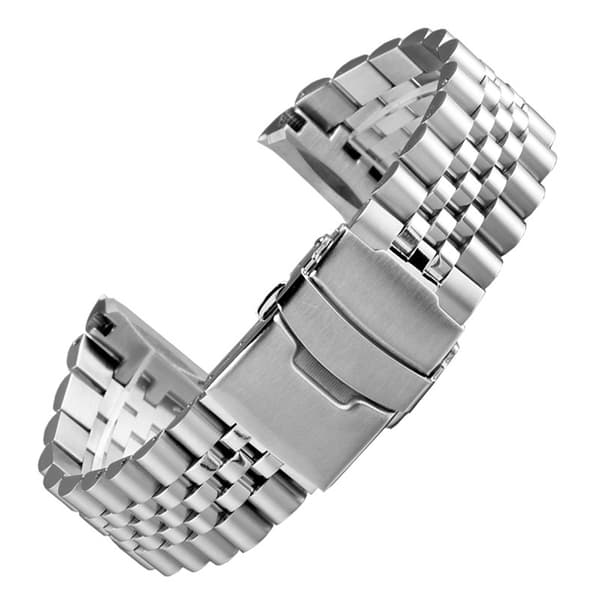 Rustfrit stål urrem metal mesh urrem til mænd kvinder metal urrem 20mm sølv