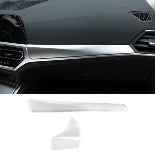 til 3-serien G20 G21 G28 2019 2020 Sølv Krom Central Kontrolpanel Dæk Trim Bil Styling