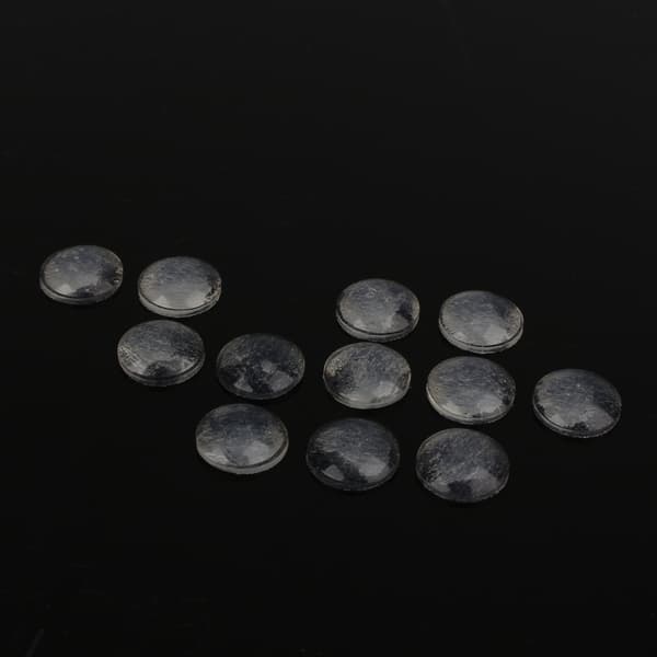100 stk selvklebende silikonføtter halvsirkelformede støtfangere dør-møbelputer 8x2,5 mm