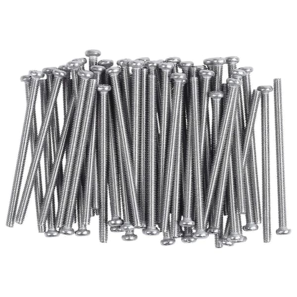 M2.5 X 40mm 304 Stainless Steel Round Head Screw Bolt 60pcs