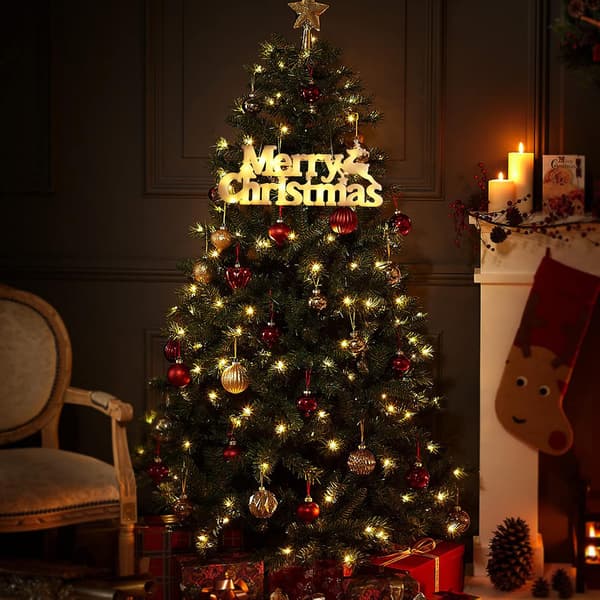 God Jul-skilt opplyst for krans LED 2 moduser, batteri ikke inkludert