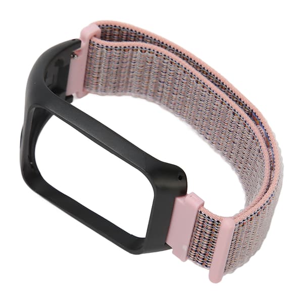 2 i 1 elastisk flettet sportsrem i nylon, erstatningsrem til TOMTOM Runner3 Pink Sand