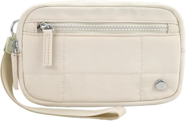 lommebok med glidelås, håndleddslommebok for kvinner beige - Beige