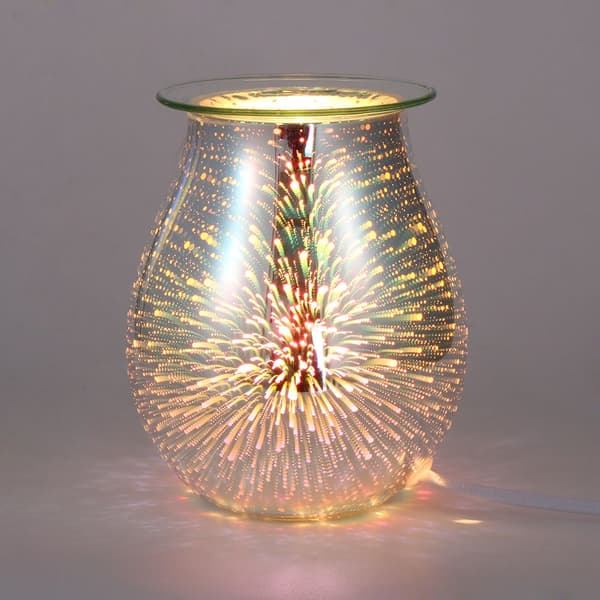 Aroma LED-lampe Duftlampe 3D Elektrisk Vokssmelter