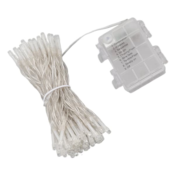 Dimmable LED String Lights with Timer, Battery Operated Remote Control, Outdoor String Lights for Garden, Porch, 10 Meters, 100 Lights