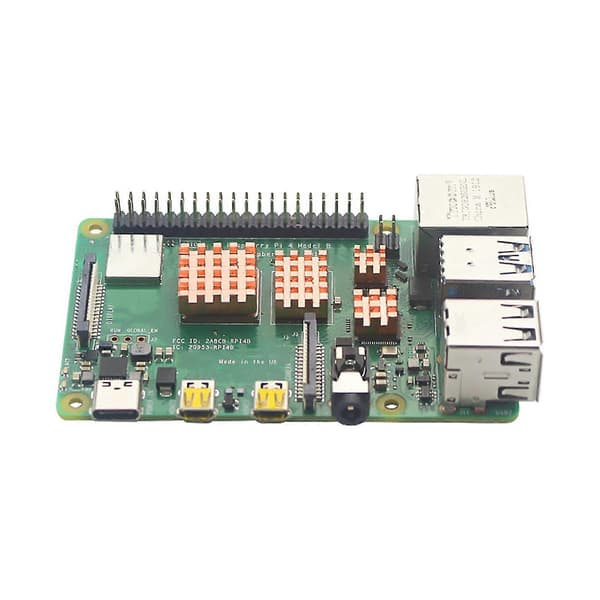 4-pak Metal Kobber Køleplade Passiv Køleplade Varmeafledning Radiator til Raspberry Pi