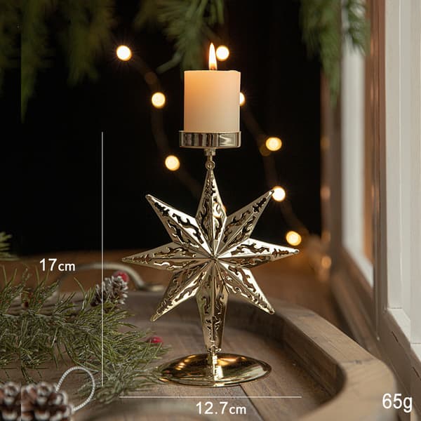 Julestjerne Lysestake Elg Juletre Lysestake