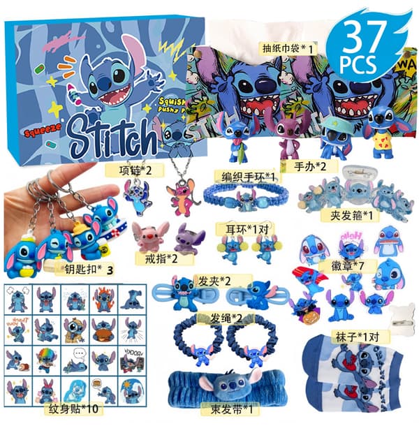 Het 2025 Stitch Julekalender, 24 Dagers Nedtellingskalender-FA-