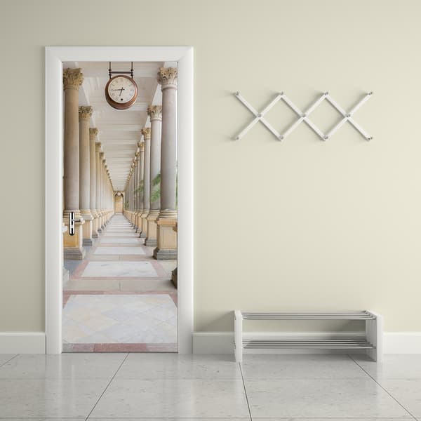 77x200cm Dörrdekal Trompe l'oeil Effekt 3D Tapet (Stil 7)