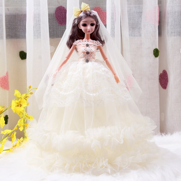 Enchanting Princess - 45 cm Barbie docka i bröllopsklänning för barn