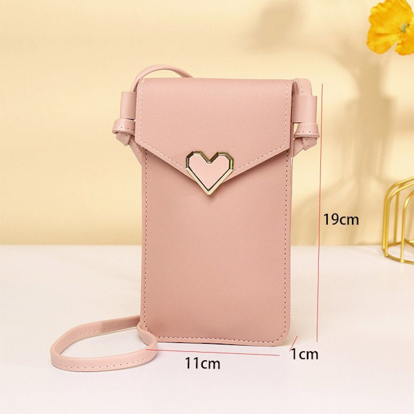 Mobil Taske Telefon Tasker med Touchskærm DYB PINK deep pink