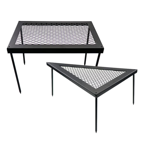 Folding Campfire Stand Heavy Duty Camping Grills Camping Accessories for BBQ