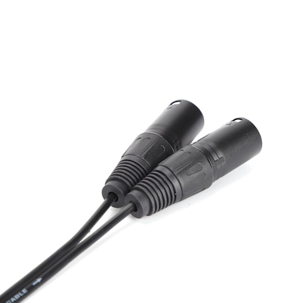 Mikrofonkabel 3,5 mm stik til dobbelt XLR han adapter Interc