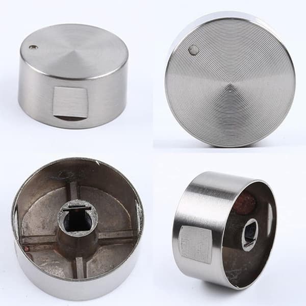 Sæt med 4 kontrolknapper i aluminiumslegering til gaskomfur
